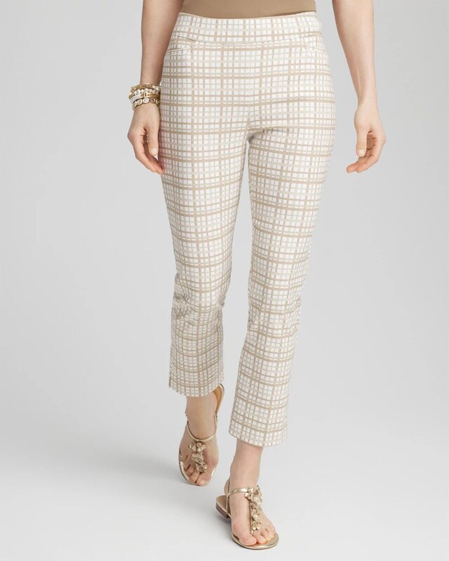 Brigitte Plaid Cropped Pants